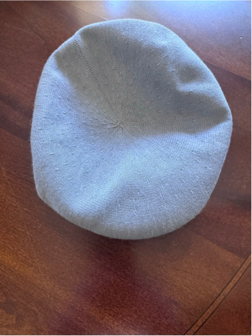 Kangol Gray Bamboo Clergy Flat Cap Men's Small